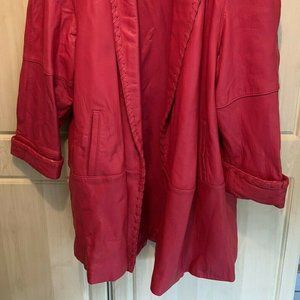 Red Vintage Leather size 2x